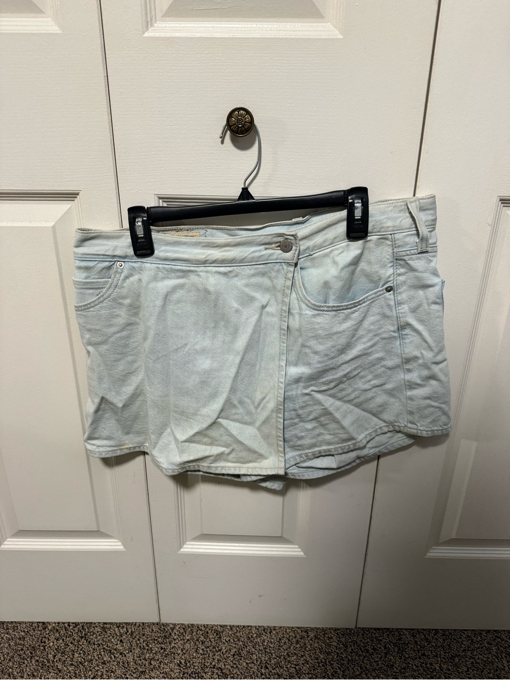 Levi's Light Blue Denim Shorts Skort